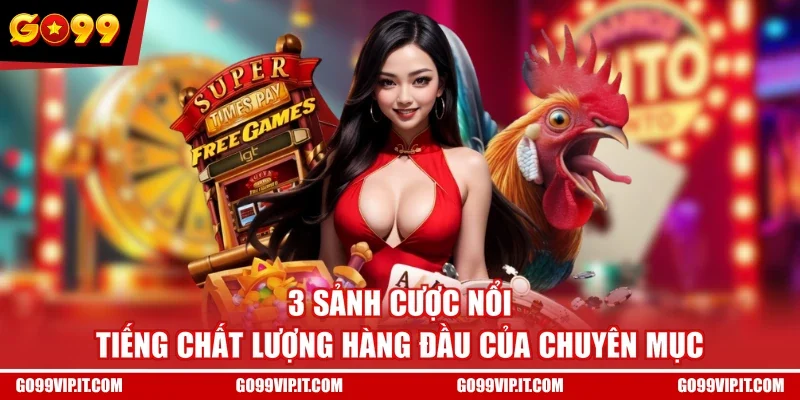 3 sảnh cược nổi tiếng chất lượng hàng đầu của chuyên mục