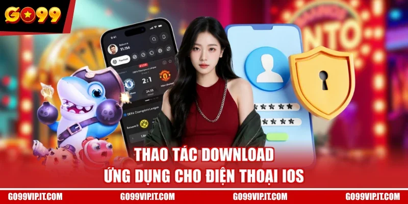 Thao tác Download ứng dụng cho điện thoại iOS